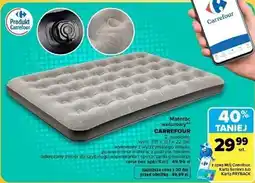 Carrefour Market Materac welurowy 2-osobowy CARREFOUR 191 x 137 x 22 cm oferta