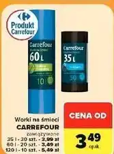Carrefour Market Worki na śmieci CARREFOUR zawiązywane oferta