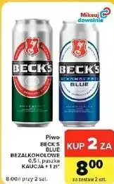 Carrefour Market Piwo BECK'S BLUE BEZALKOHOLOWE oferta