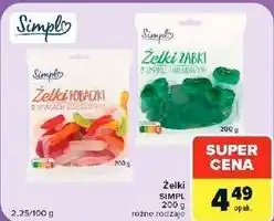 Carrefour Market Żelki SIMPL 200 g, różne rodzaje oferta