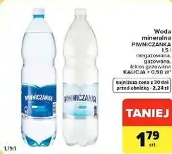 Carrefour Market Woda mineralna Piwniczanka oferta