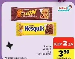 Carrefour Market Baton Nestlé 25 g, różne rodzaje oferta