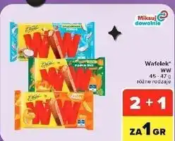 Carrefour Market Wafelek WW 45 - 47 g, różne rodzaje oferta