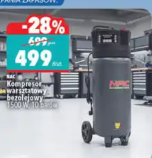 Biedronka Kompresor warsztatowy bezolejowy NAC 1500 W, 10 barów oferta