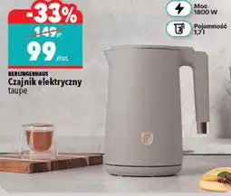 Biedronka Czajnik elektryczny BerlingerHaus taupe oferta