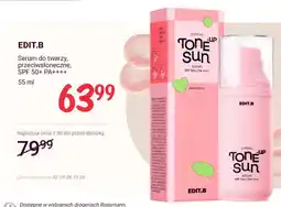 Rossmann Serum do twarzy przeciwsłoneczne SPF 50+ PA++++ EDIT.B oferta