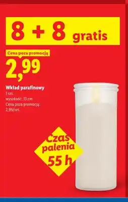 Lidl Wkład parafinowy czas palenia 55 h oferta