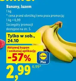 Lidl Banany luzem oferta