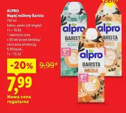 Lidl Napój roślinny Barista migdał Alpro oferta