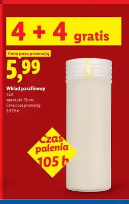 Lidl Wkład parafinowy czas palenia 105 h oferta