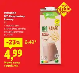 Lidl Napój owsiany kakaowy Vemondo oferta