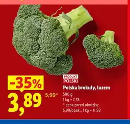 Lidl Brokuły polskie luzem oferta
