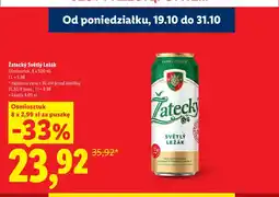 Lidl Piwo Žatecký Světlý Ležák 8-pak oferta