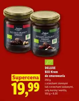 Lidl Krem do smarowania z orzechami ziemnymi Deluxe oferta