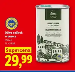 Lidl Oliwa z oliwek extra virgin w puszce Renieris Estate oferta