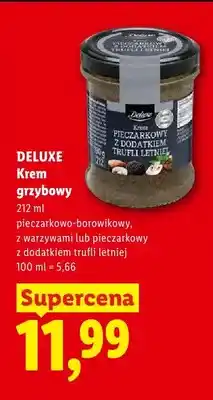 Lidl Krem grzybowy pieczarkowy z dodatkiem trufli letniej Deluxe oferta