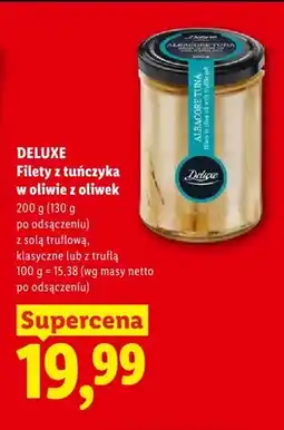 Lidl Filety z tuńczyka w oliwie z oliwek klasyczne Deluxe oferta