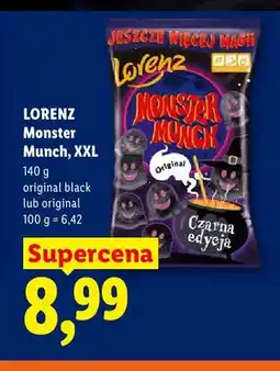 Lidl Chrupki Lorenz Monster Munch XXL original black oferta