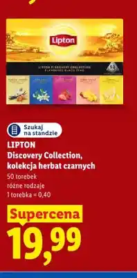 Lidl Herbata Lipton Discovery Collection kolekcja herbat czarnych oferta