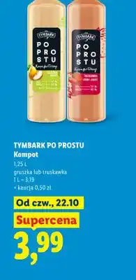 Lidl Kompot Tymbark Po Prostu gruszka oferta