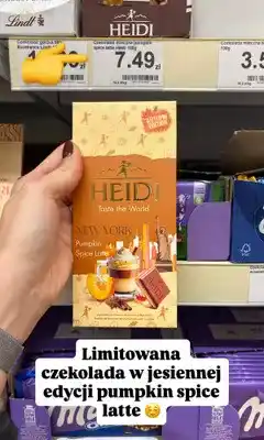 Dino Czekolada mleczna Heidi Pumpkin Spice Latte oferta