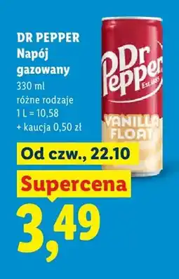 Lidl Napój gazowany Dr Pepper Vanilla Float oferta