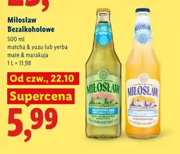 Lidl Piwo bezalkoholowe Miłosław matcha & yuzu oferta