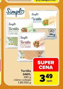 Carrefour Tortilla pszenna Simpl oferta