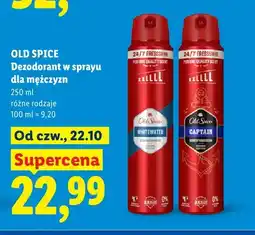 Lidl Dezodorant w sprayu dla mężczyzn Old Spice Captain oferta