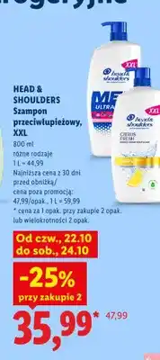 Lidl Szampon przeciwłupieżowy Head & Shoulders Citrus Fresh XXL oferta