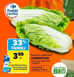 Carrefour Kapusta pekińska Carrefour oferta