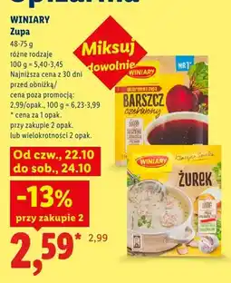 Lidl Zupa Żurek Winiary oferta