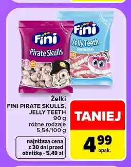 Carrefour Żelki Jelly Teeth Fini oferta