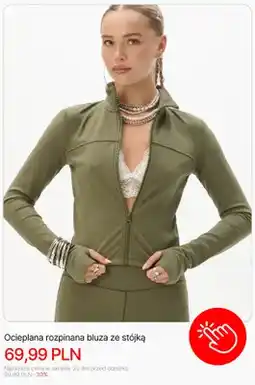 Cropp Ocieplana rozpinana bluza ze stójką Cropp oferta