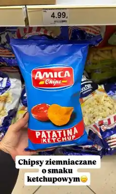 Dino Chipsy ziemniaczane Amica Chips Patatina Ketchup oferta