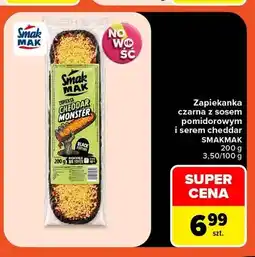 Carrefour Zapiekanka czarna z sosem pomidorowym i serem cheddar Smakmak oferta