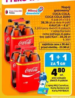 Carrefour Napój gazowany Coca-Cola 4-pak oferta