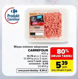 Carrefour Mięso mielone wieprzowe Carrefour oferta