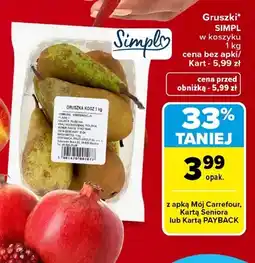 Carrefour Gruszki Konferencja Simpl w koszyku oferta