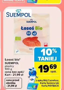 Carrefour Łosoś bio Suempol w plastrach oferta