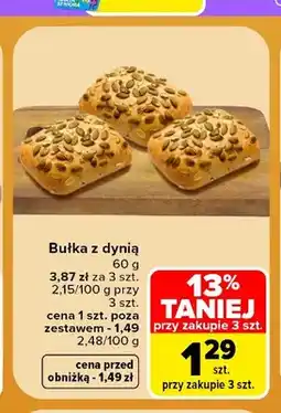 Carrefour Bułka z dynią oferta