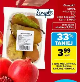 Carrefour Gruszki Simpl w koszyku oferta