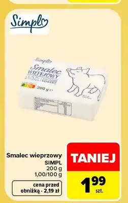 Carrefour Smalec wieprzowy Simpl oferta