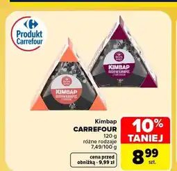 Carrefour Kimbap sushi w kanapce z łososiem Carrefour oferta