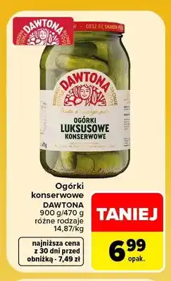Carrefour Ogórki konserwowe Dawtona oferta