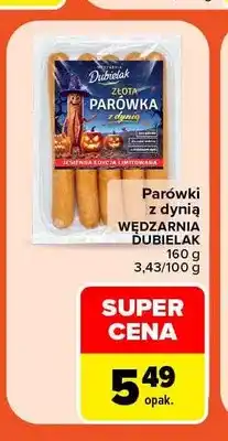 Carrefour Parówki z dynią Wędzarnia Dubielak oferta
