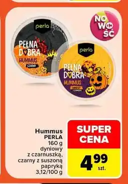 Carrefour Hummus czarny z suszoną papryką Perla oferta