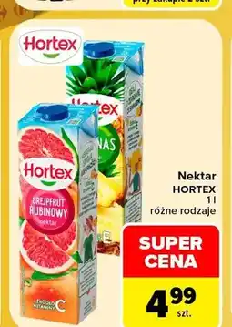 Carrefour Nektar Hortex grejpfrut rubinowy oferta