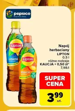 Carrefour Napój herbaciany Lipton Lemon oferta