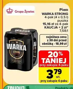 Carrefour Piwo Warka Strong 4-pak oferta